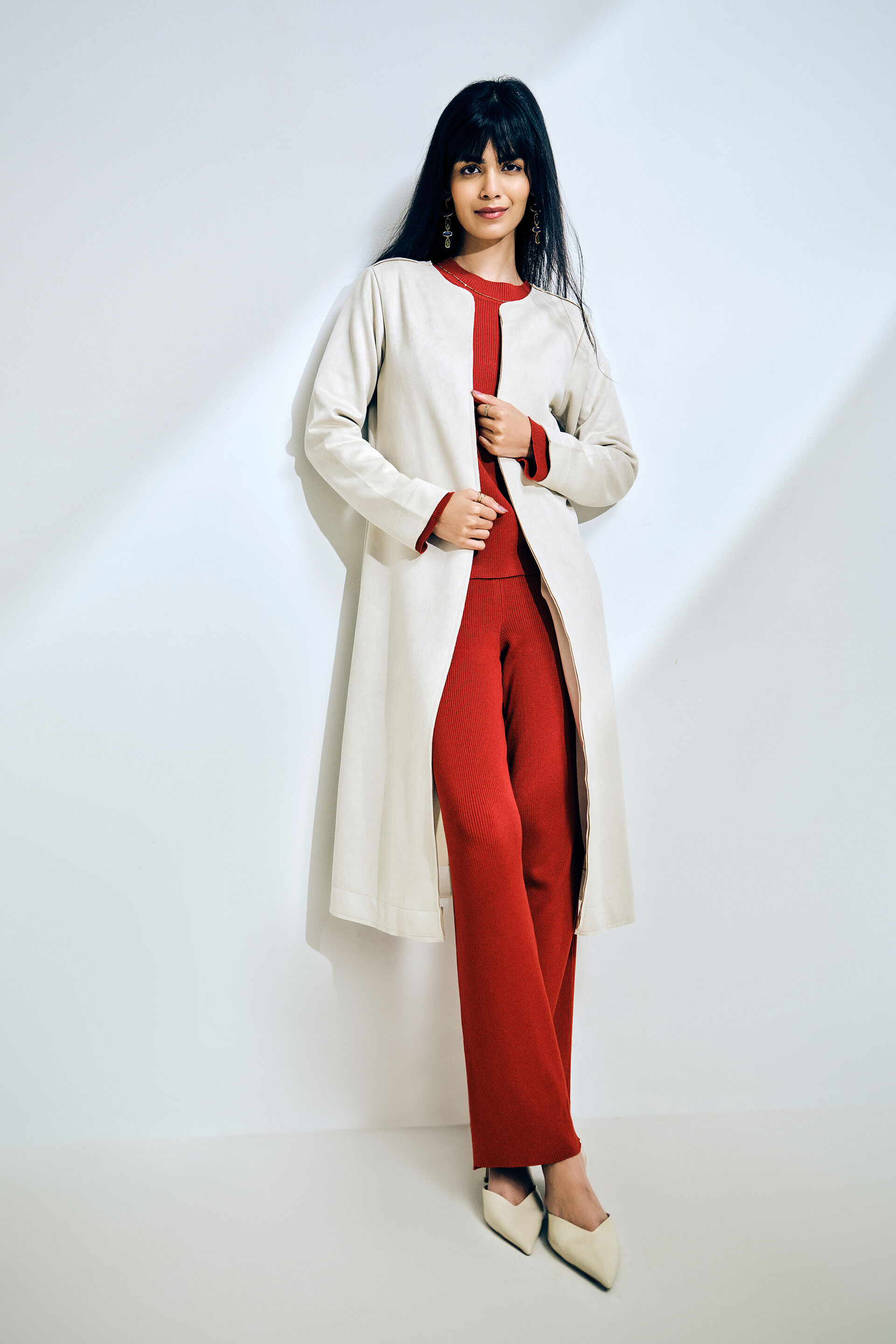 Cream Crush Overcoat, Cream, image 4